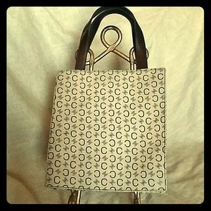 COPY - Auth Celine Monogram Canvas Leather Mini Tote Bag